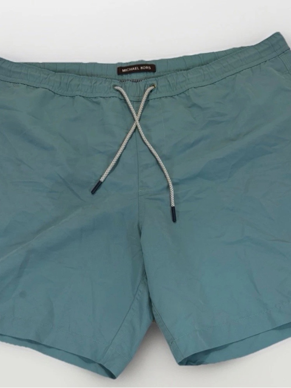 Michael Kors Men’s Seafoam Drawstring Swim Trunks Men’s L
